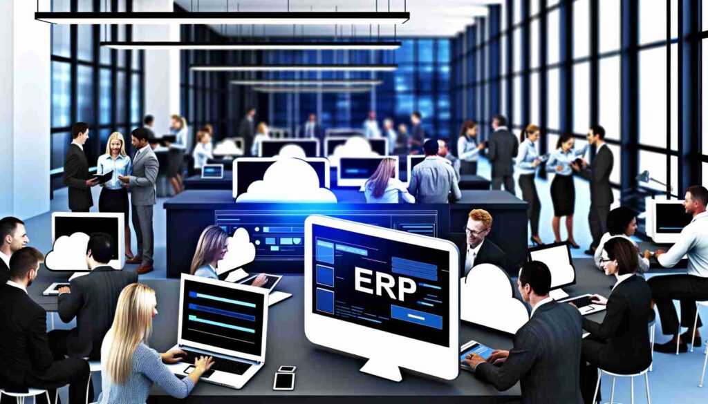 An image illustrating Cloud-Based ERP Solutions for Medium-Sized Enterprises